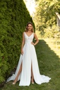 8010 chiffon skirt with splits 