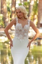 8091 A Crepe skirt  ivory